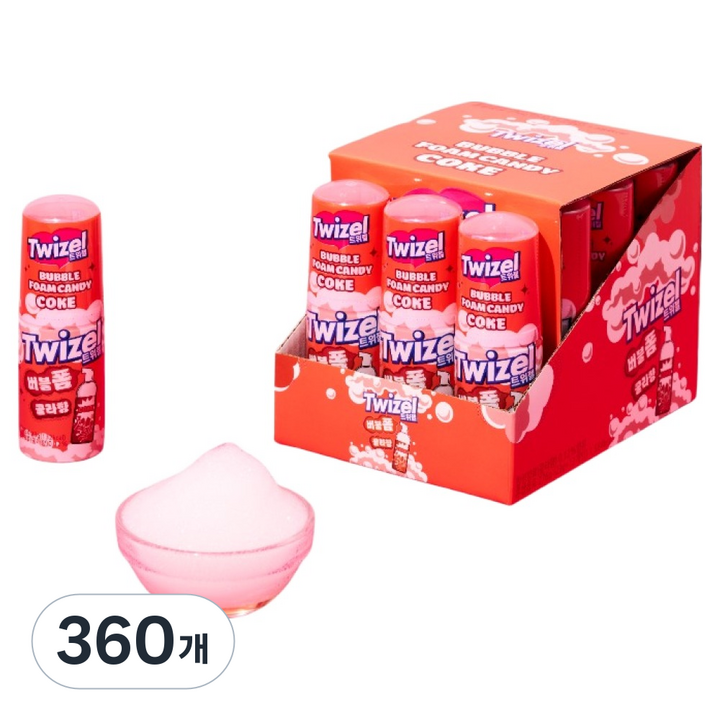 트위젤 버블폼 콜라 캔디, 23g, 360개