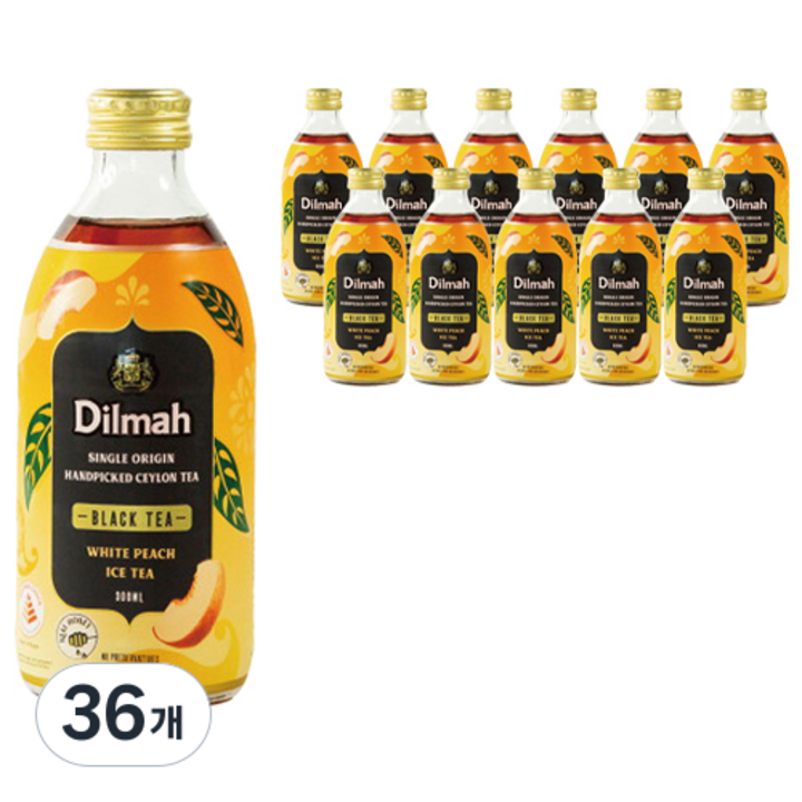 딜마 화이트 피치 블랙티, 36개, 300ml