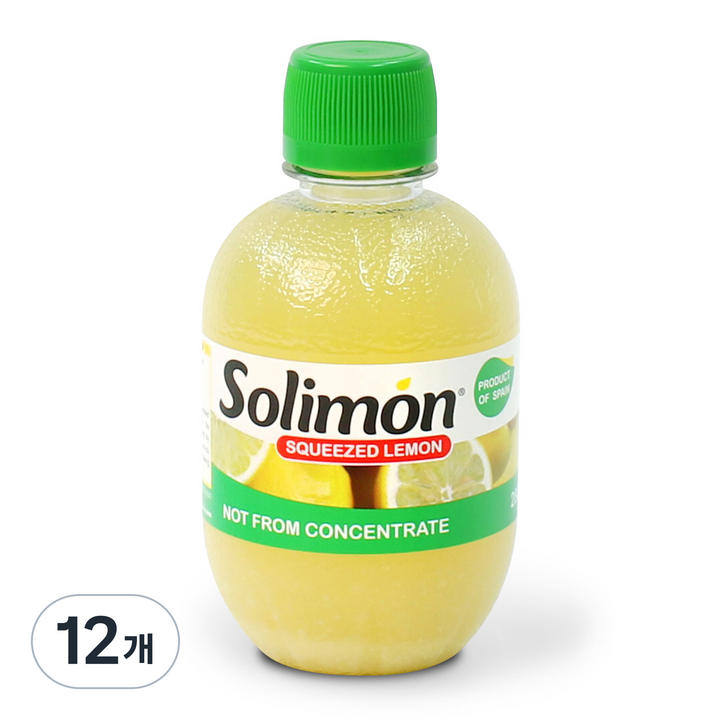 솔리몬 스퀴즈드 레몬즙, 280ml, 12개