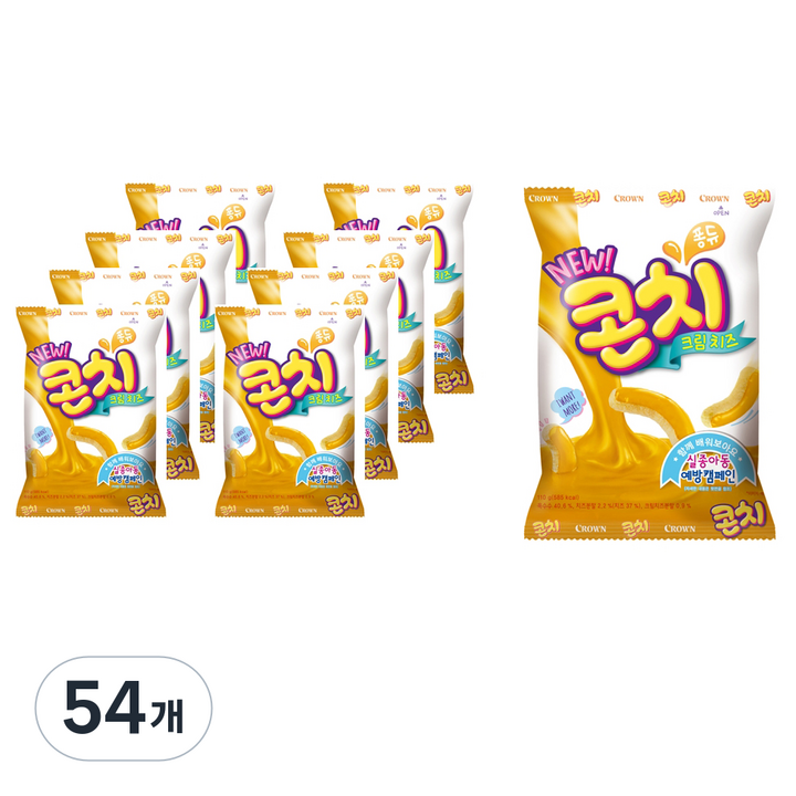 크라운 콘치 크림치즈, 110g, 54개