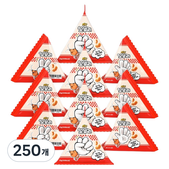 빠샤 꼬부리, 250개, 20g