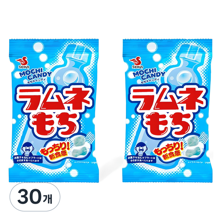 세이카 라무네 모찌 캐러멜 사탕, 32g, 30개