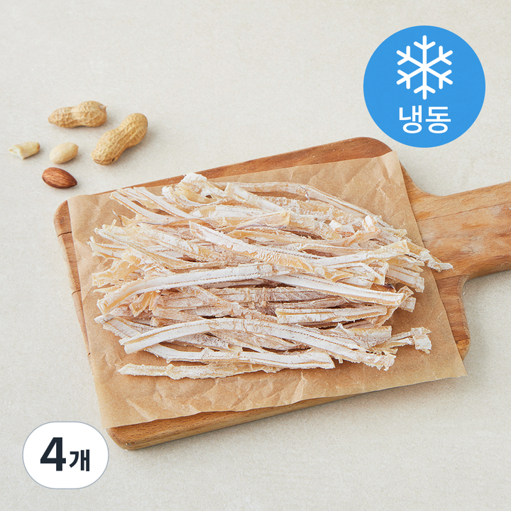서건푸드 쫄바디 건오징어 슬라이스 (냉동), 4개, 70g