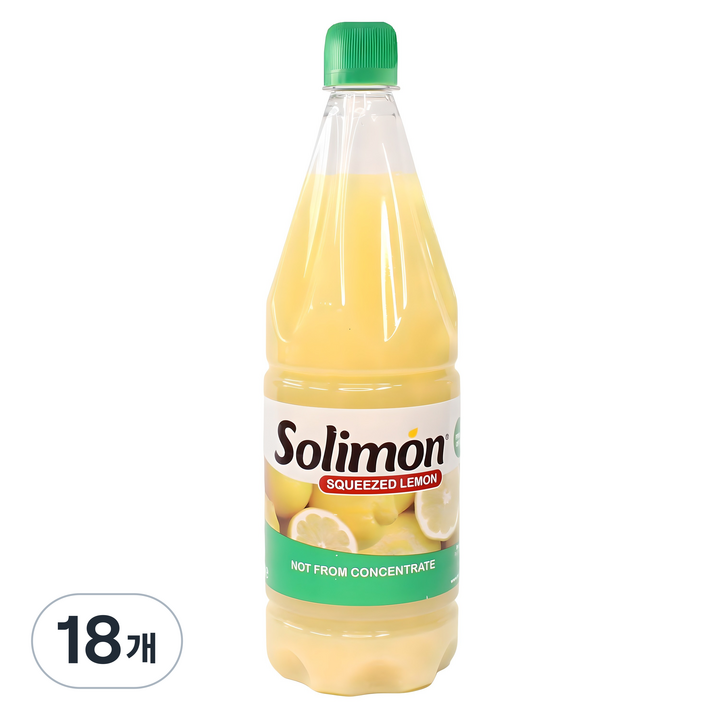 솔리몬 스퀴즈드 레몬즙, 1L, 18개