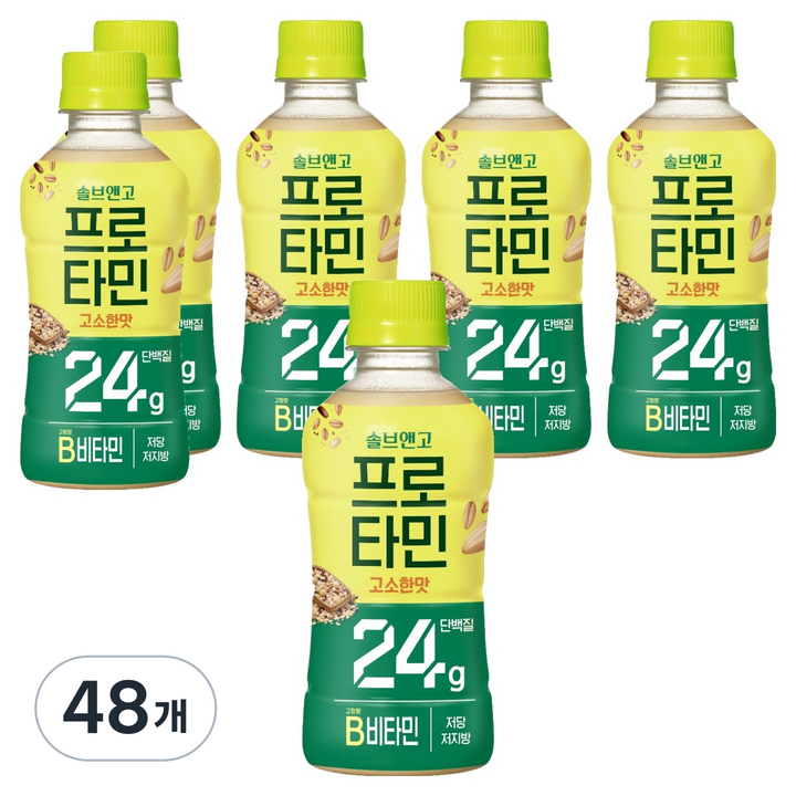 솔브앤고 프로타민 고소한맛 24g 단백질, 250ml, 48개