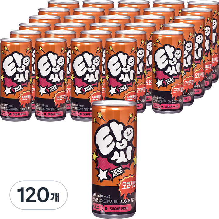 탑씨 제로 오렌지향, 250ml, 120개