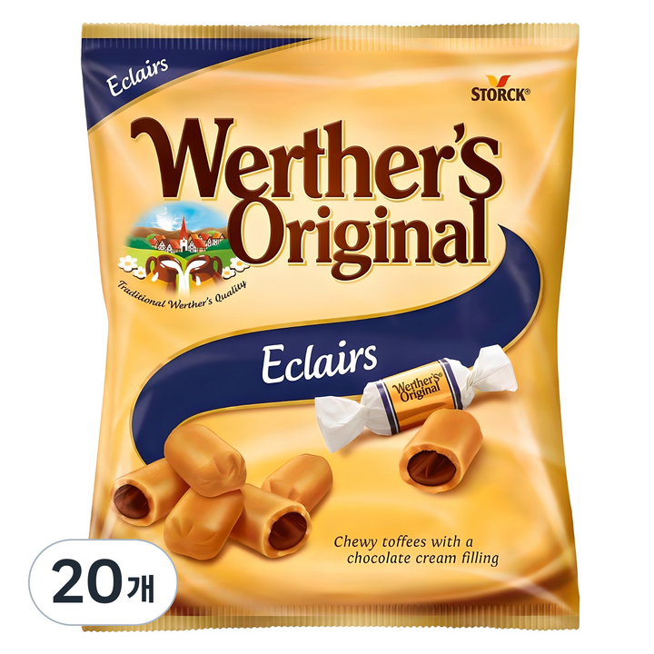 웨더스오리지날 초코크림필링 이클레 캐러멜, 100g, 20개