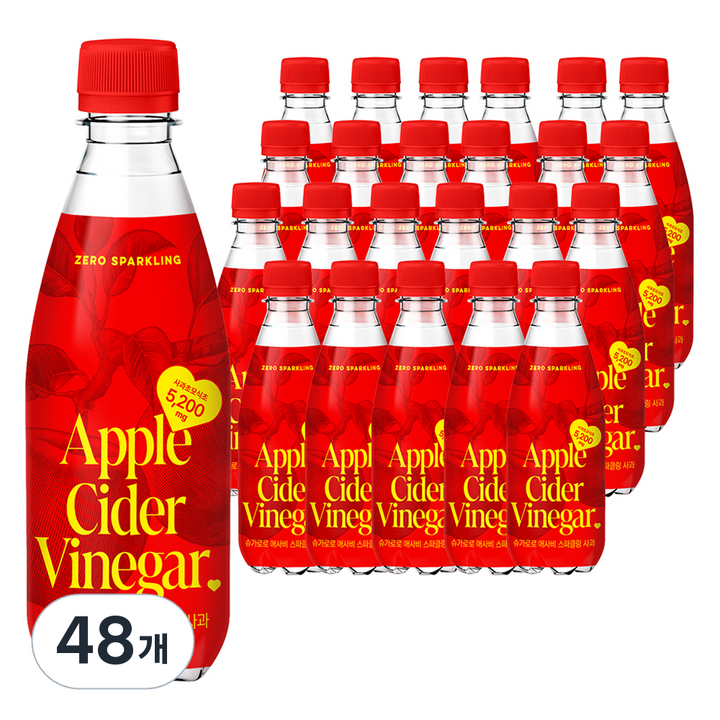 슈가로로 애사비 스파클링 사과, 350ml, 48개