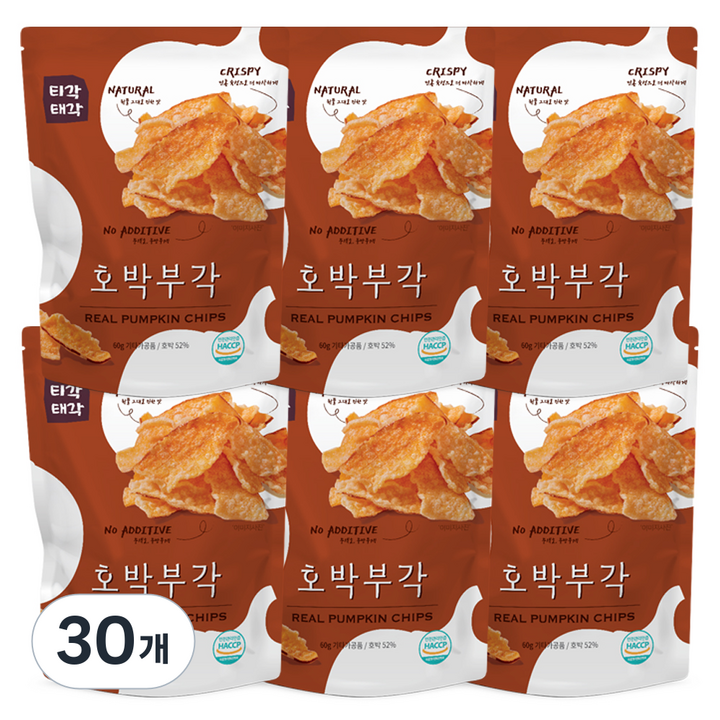 티각태각 호박부각, 60g, 30개