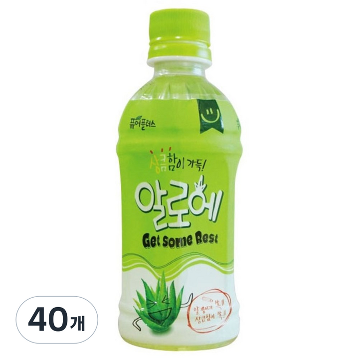 퓨어플러스 알로에 주스, 340ml, 40개