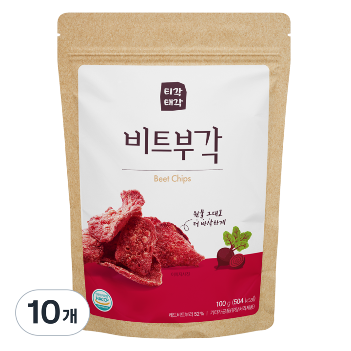 티각태각 비트부각, 100g, 10개