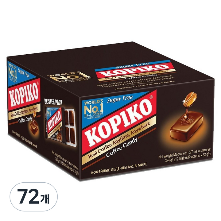 코피코 마요라 슈가프리 커피맛캔디 블리스터, 32g, 72개
