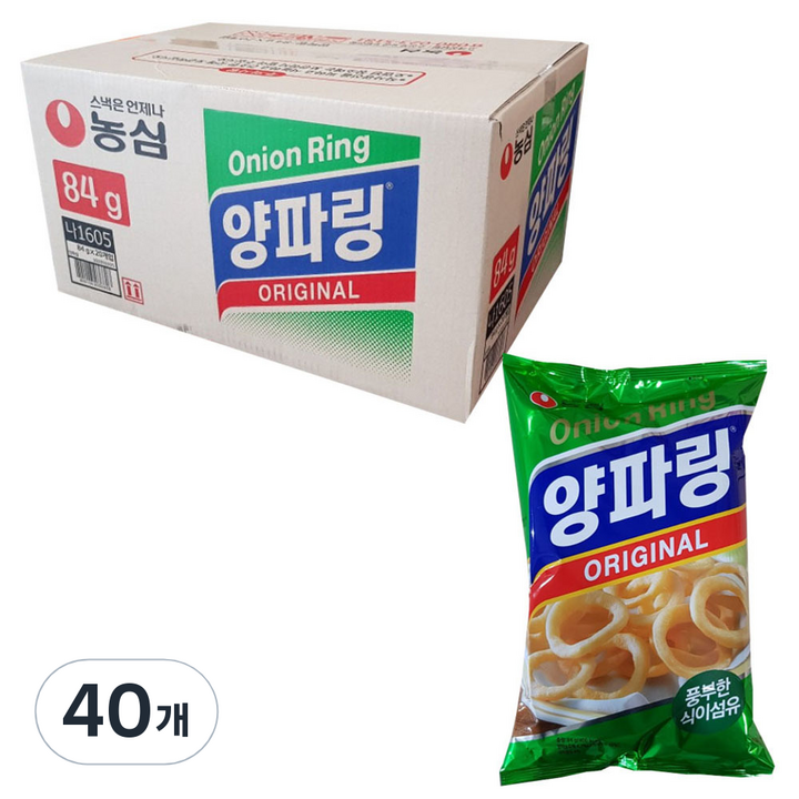 양파링 오리지널, 84g, 40개