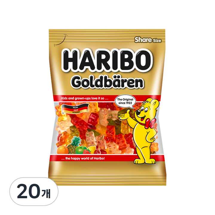 하리보 골드베렌 젤리, 200g, 20개
