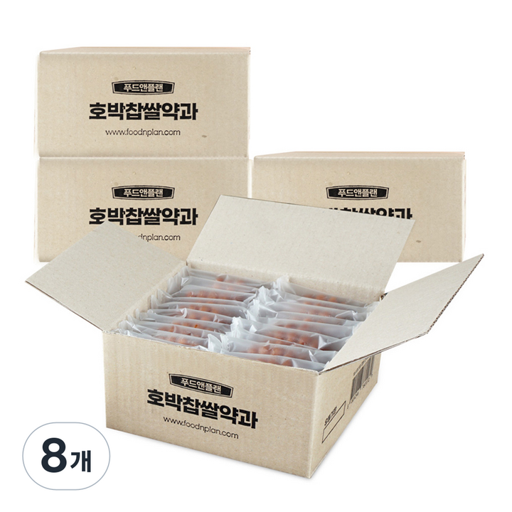 푸드앤플랜 호박 찹쌀 약과 20p, 8개, 800g