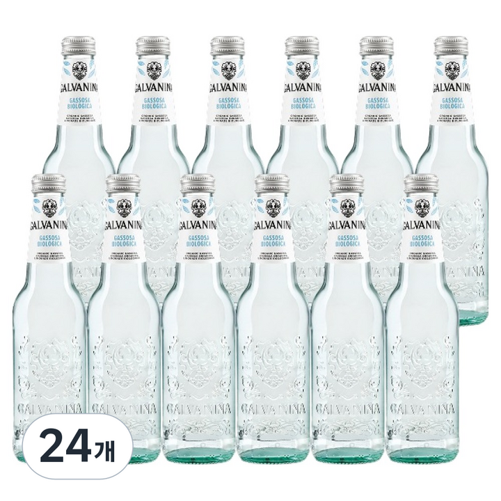 갈바니나 유기농 가소사 레몬 탄산음료, 355ml, 24개