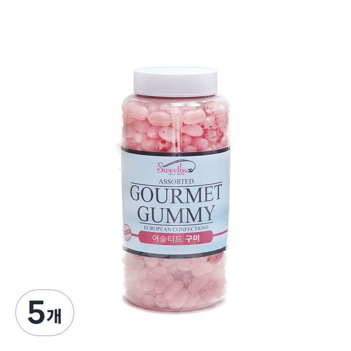스트로베리향 젤리빈, 800g, 5개