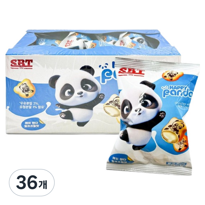 해피팬다 밀크크림맛, 20g, 36개