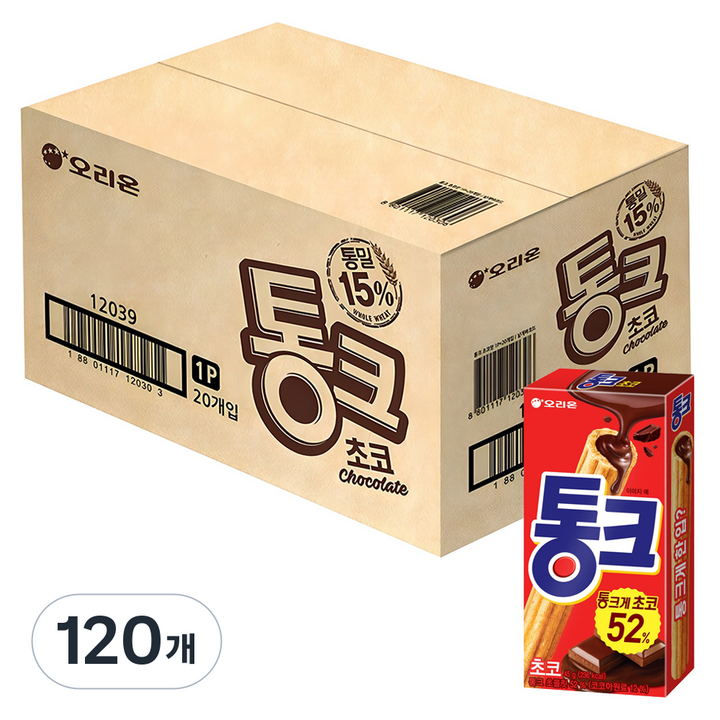 오리온 통크 초코, 45g, 120개
