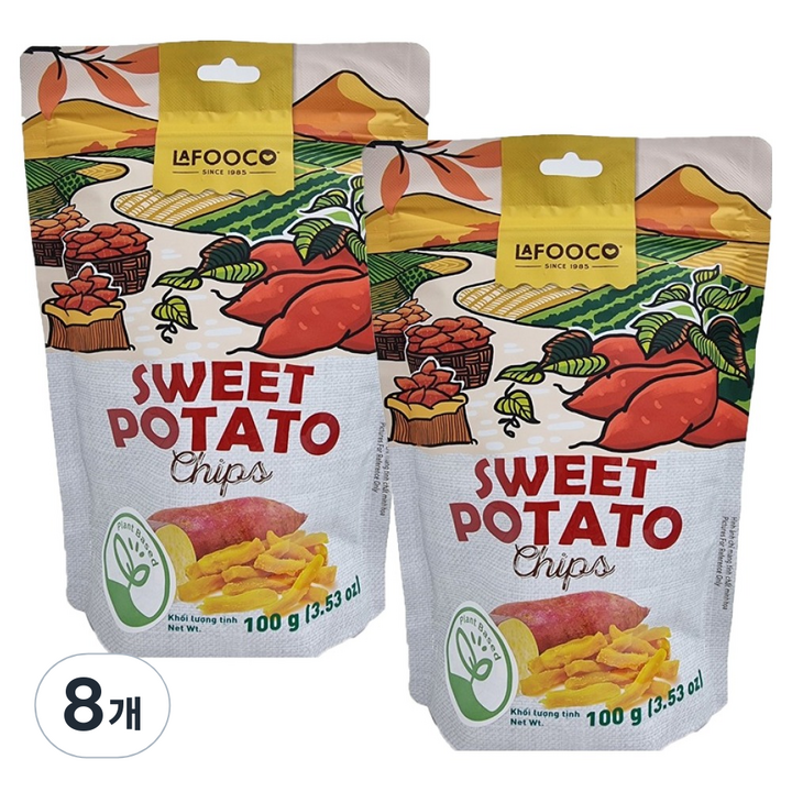라푸코 고구마칩스, 100g, 8개