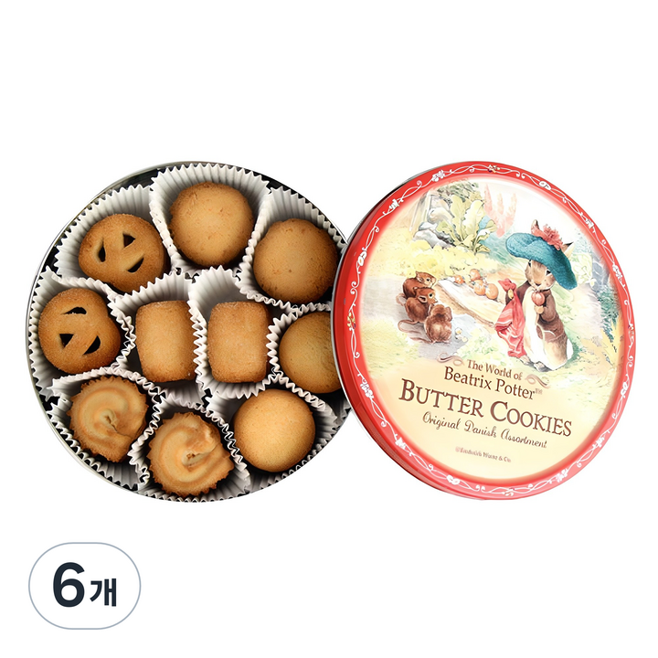 켈슨 피터래빗 데니쉬 버터쿠키, 454g, 6개