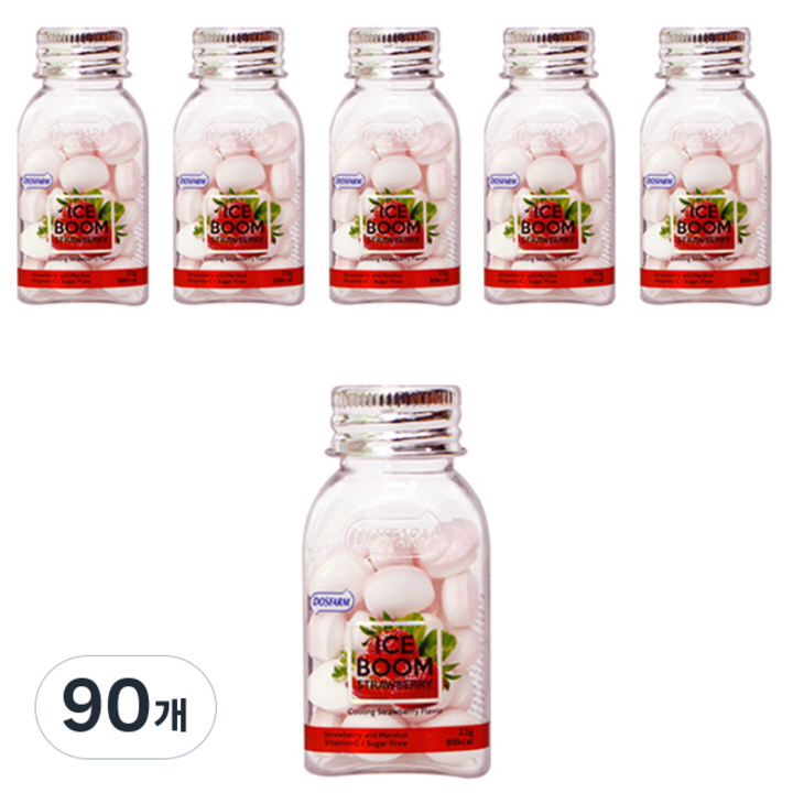 도스팜 아이스붐 딸기향 캔디, 22g, 90개