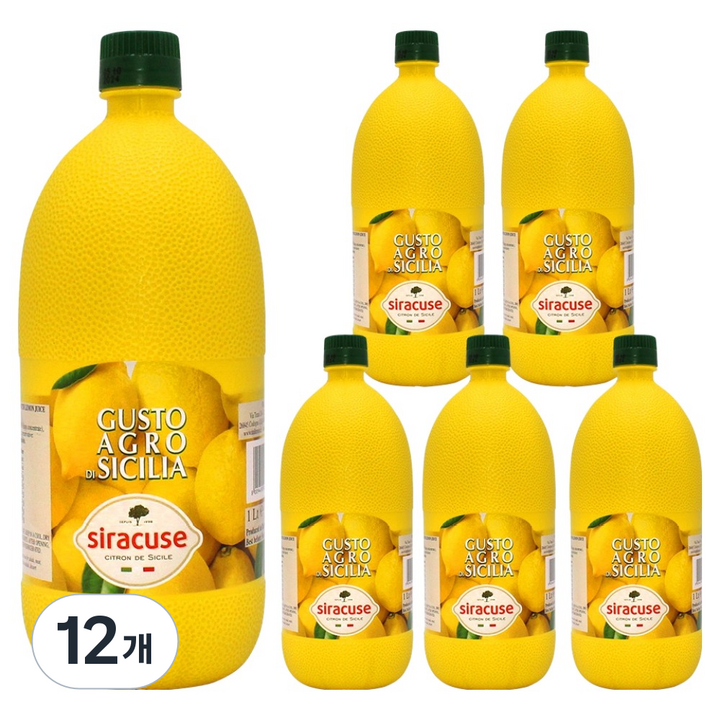 시라큐스 레몬쥬스, 1L, 12개