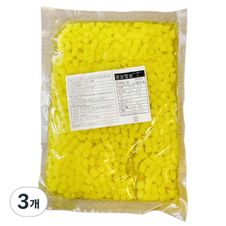복원식품 곤약젤리 펄 망고맛, 500g, 3개