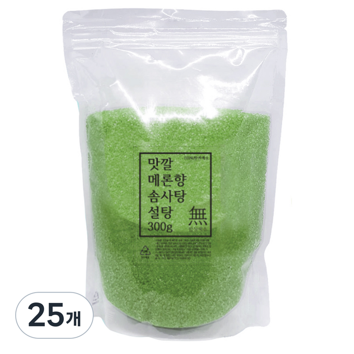 맛깔 메론향 솜사탕 설탕 30인분, 300g, 25개