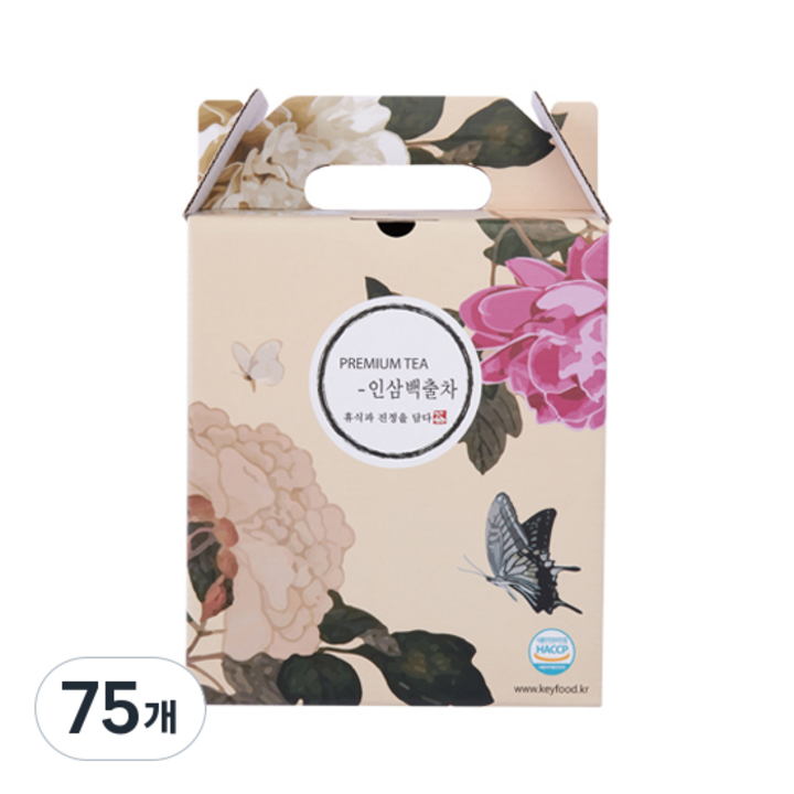 키푸드 인삼백출차, 75개, 120ml