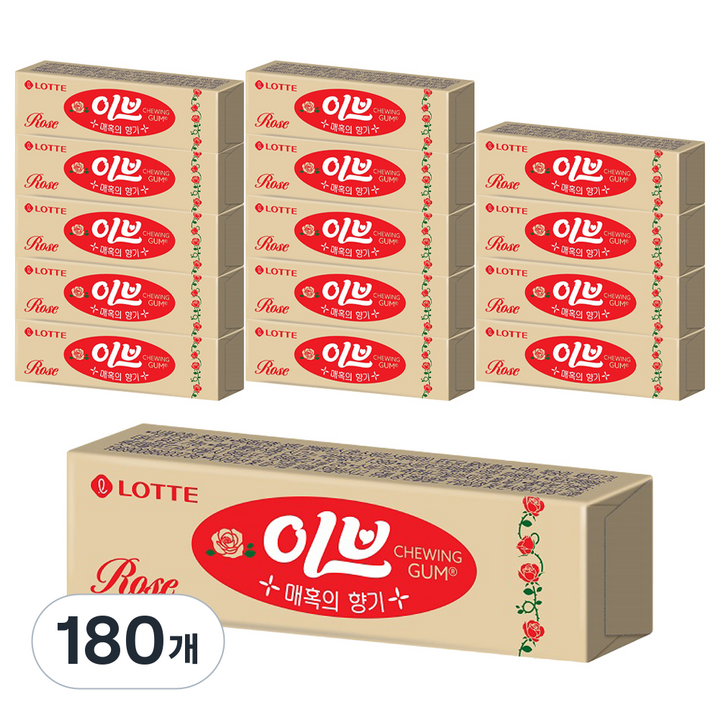롯데웰푸드 이브로즈, 26g, 180개