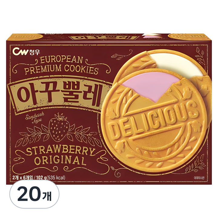청우식품 아꾸뿔레, 102g, 20개