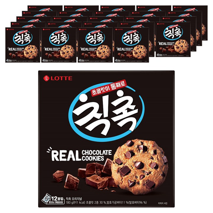 롯데제과 칙촉 오리지널, 180g, 25개