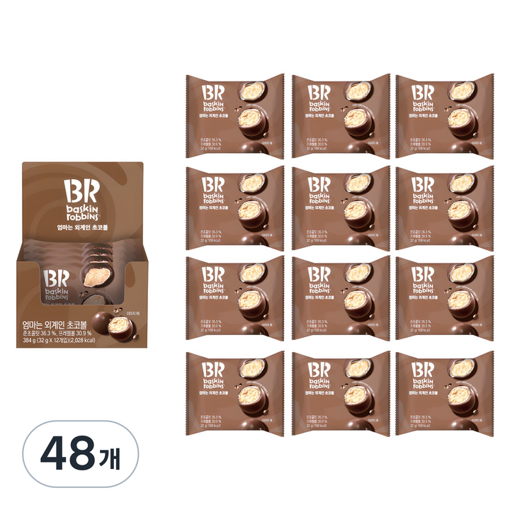 배스킨라빈스 엄마는 외계인 초코볼, 32g, 48개