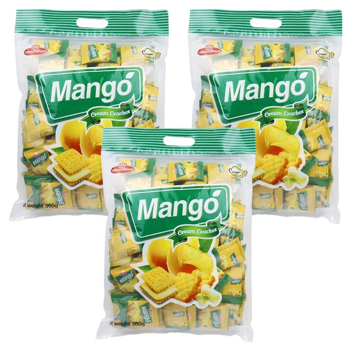 다이아몬드푸드 망고 크림 크래커, 3개, 800g