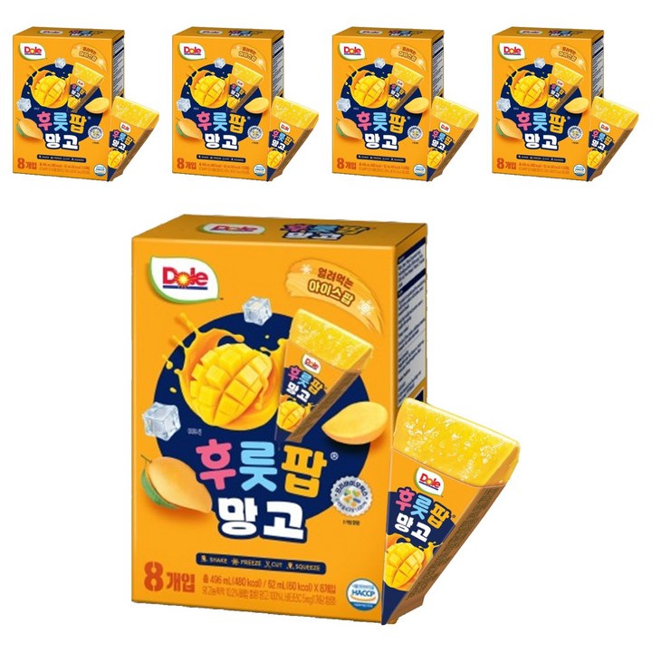 돌 후룻팝 망고, 62ml, 40개