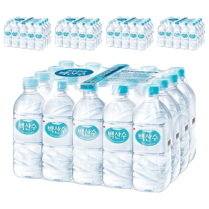 백산수, 330ml, 100개