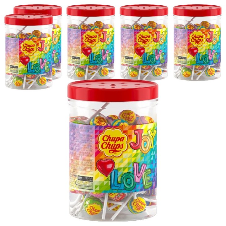 츄파춥스 미니튜브 50개입, 550g, 6개