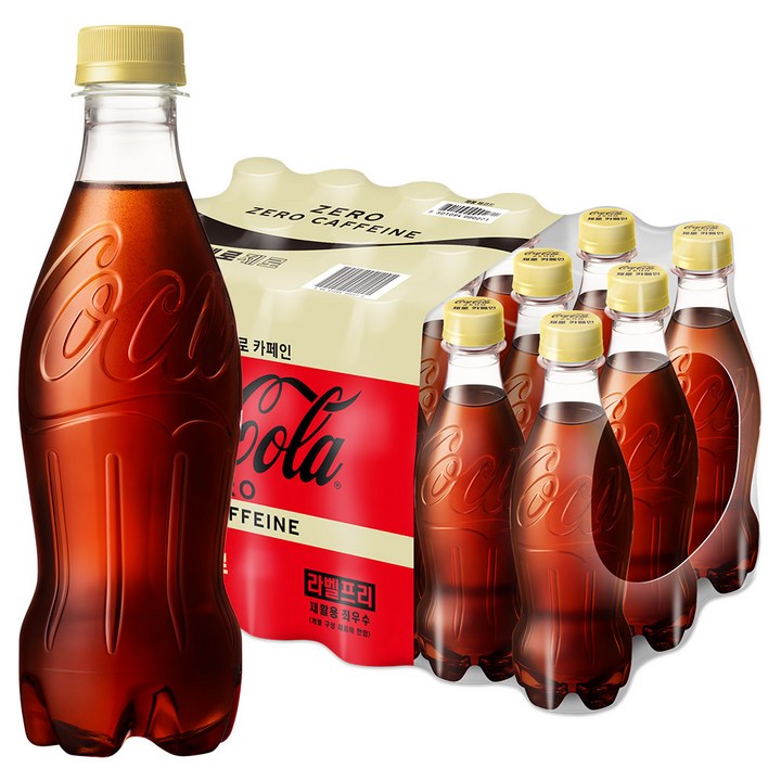 코카콜라 제로 제로 무라벨, 370ml, 36개