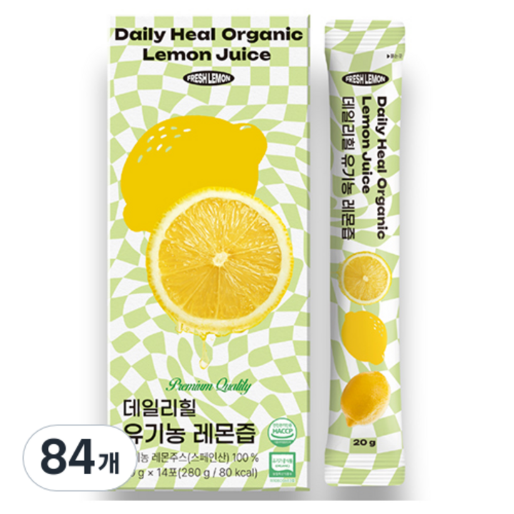데일리힐 유기농 레몬즙, 20g, 84개