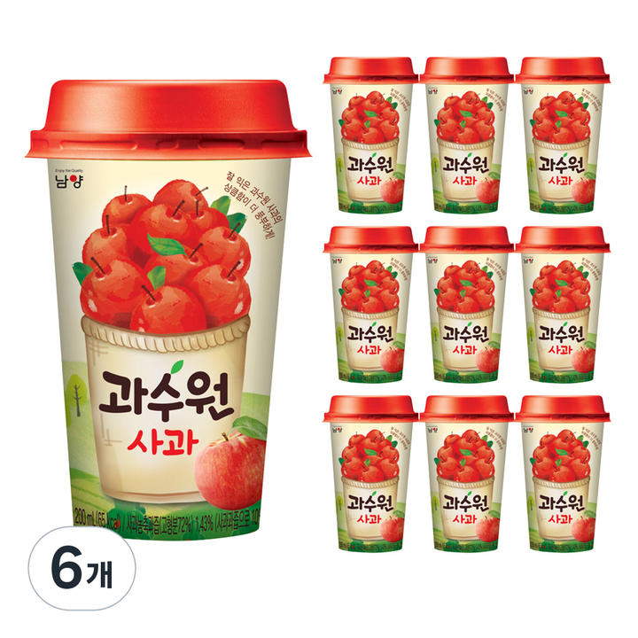 남양과수원 남양유업 사과 컵, 200ml, 60개