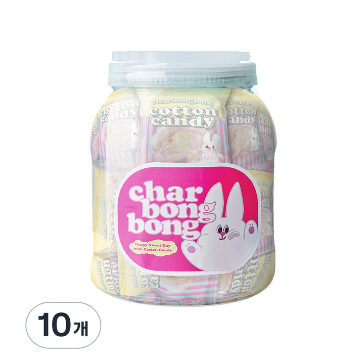 샤르봉봉 한입 솜사탕 15p, 60g, 10개