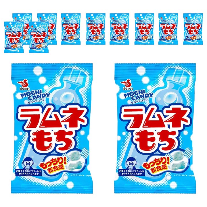 세이카 라무네 모찌 캐러멜 사탕, 32g, 12개