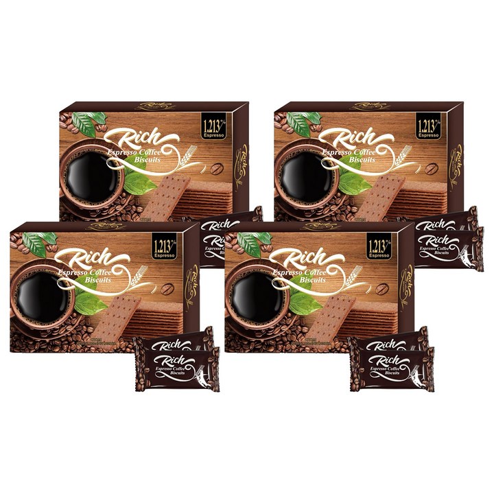 리치 에스프레소 커피 비스킷, 4개, 350g