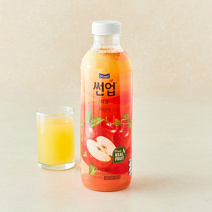썬업 사과 주스, 750ml, 1개