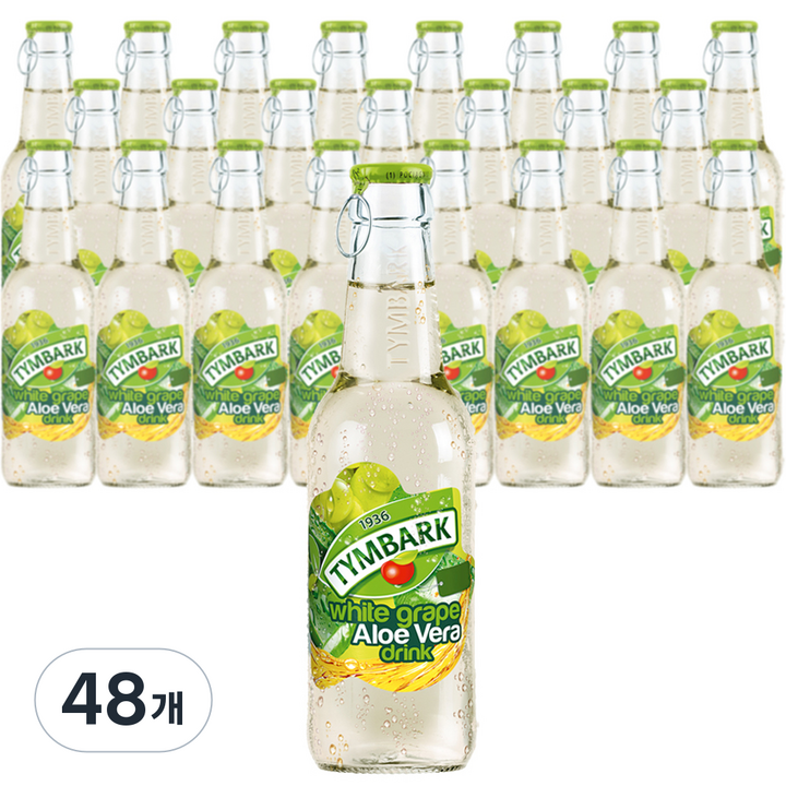 팀바크 화이트 그레이프 알로에베라 드링크, 48개, 250ml