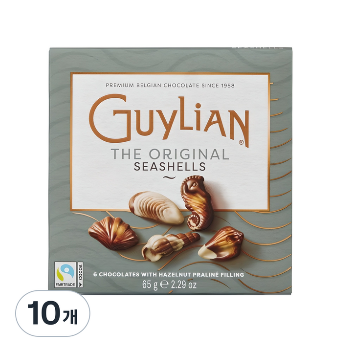 길리안 시쉘 초콜릿, 65g, 10개