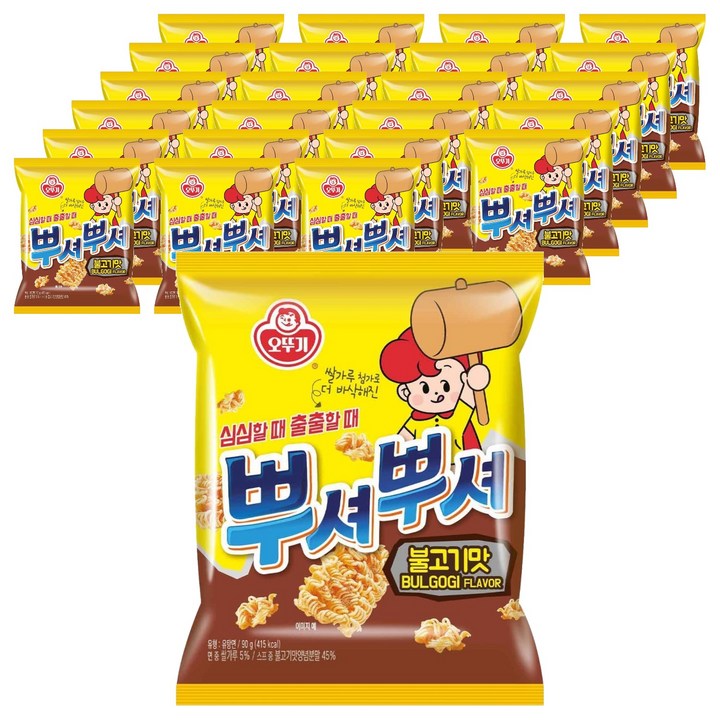 오뚜기 뿌셔뿌셔 불고기맛, 90g, 24개