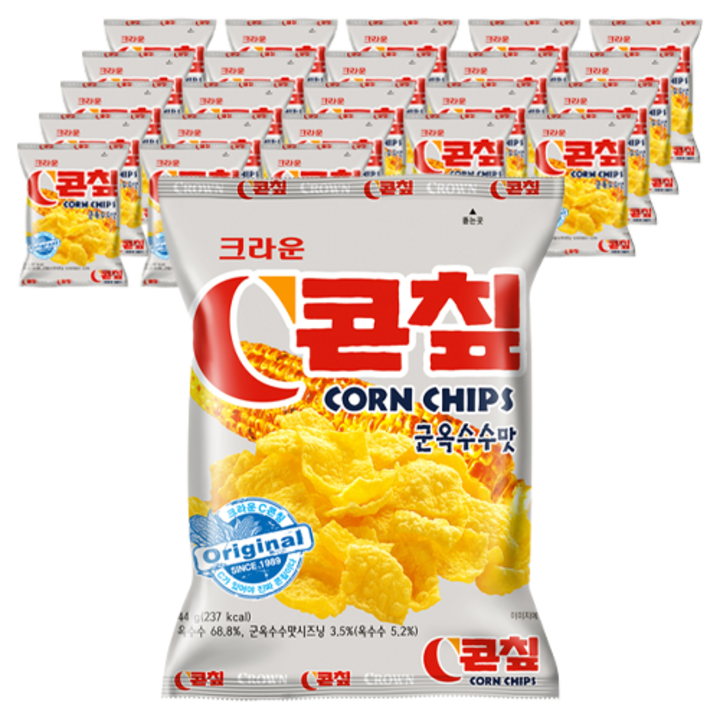 콘칲 군옥수수맛, 124g, 24개