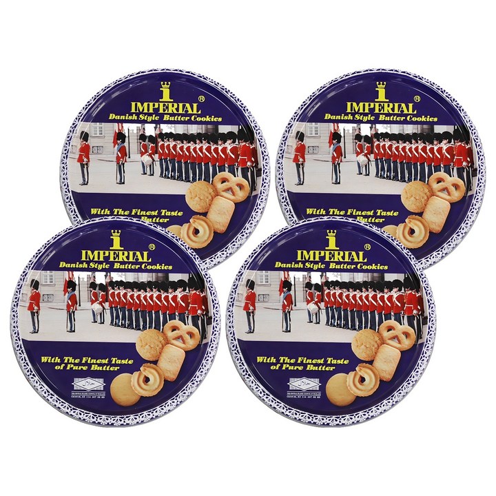 임페리얼쿠키 데니쉬 스타일 버터향, 500g, 4개